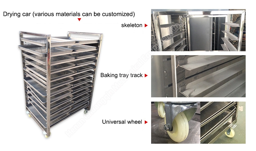 Factory Price Drying Machine Industrial Electric Oven Food Breadfruit Dryer Drying Oven 24/48/96 Trays Drying Machinery