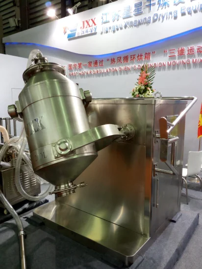 Three Dimensional Rotary Mixer for Mixing Crude Medicine Powder